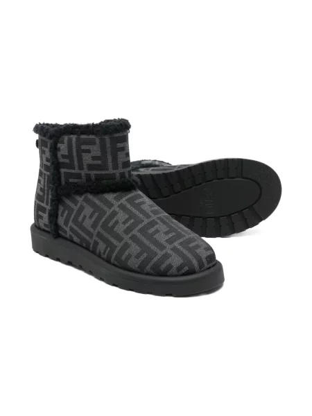 Buty do kostki dziecięce Fendi szare