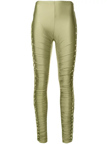 Pletené kalhoty Jean Paul Gaultier Pre-owned zelené