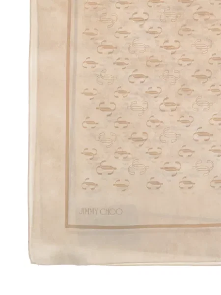 Fular Jimmy Choo de mătase cu imagine
