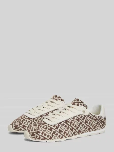 Tommy Hilfiger BELLA MONOGRAM SNEAKER sneakersy brązowe