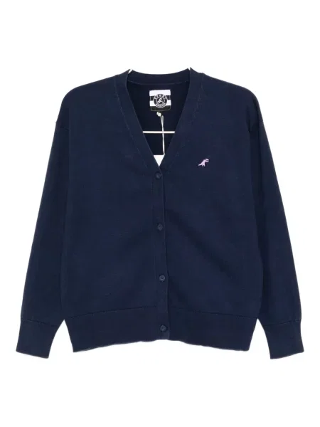 Haftowany kardigan Sport B. By Agnès B. niebieski