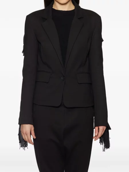 Marynarka Nostra Santissima z frędzli czarna