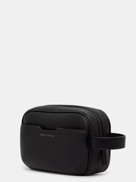Pungă cosmetică Armani Exchange negru