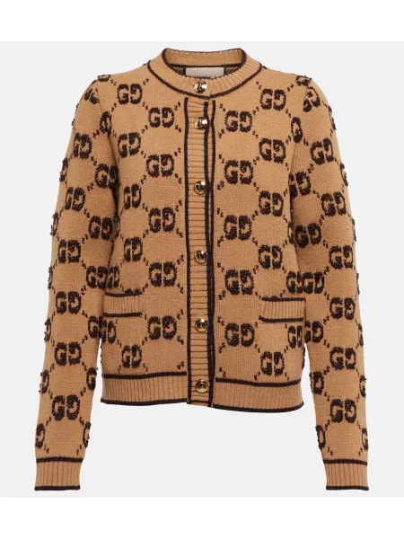 Cardigan Gucci de lână maro