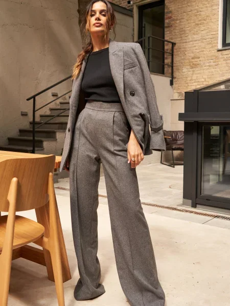 Gepur Штани палаццо сірий