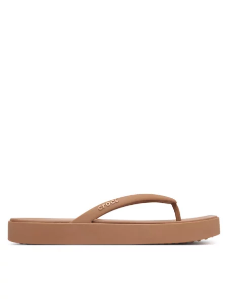 Crocs В'єтнамки Miami Square Flatform Flip коричневий