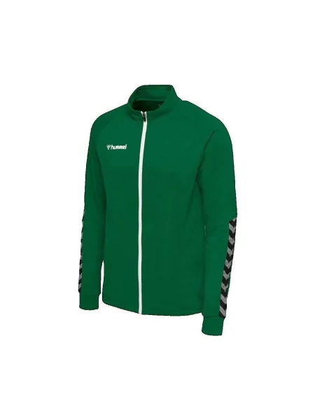 Hummel Jachetă de trening Authentic gri deschis negru verde