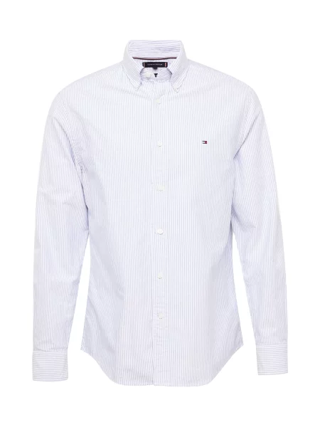TOMMY HILFIGER Košile Heritage chladná modrá bílá