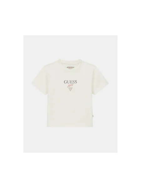 Guess Jeans Tricou Écru alb