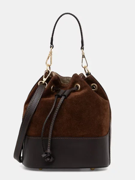 Usnjena torbica Answear.LAB rjava