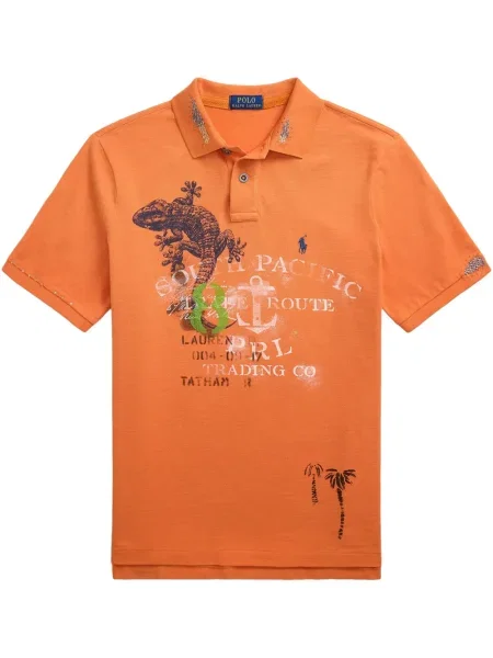 Slip de baie Polo Ralph Lauren cu broderie din piele de căprioară în carouri albastru