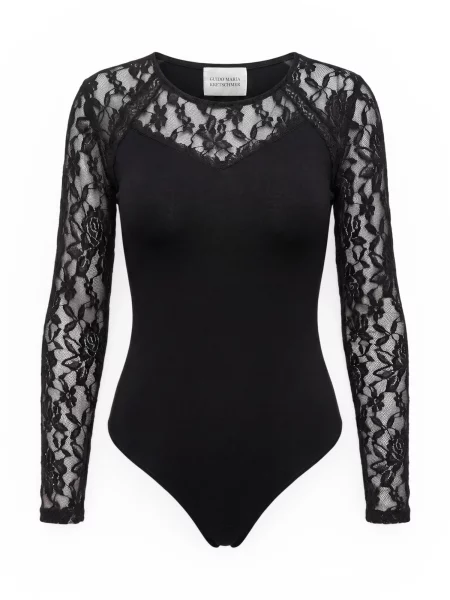 Guido Maria Kretschmer Tricou body Doreen' negru
