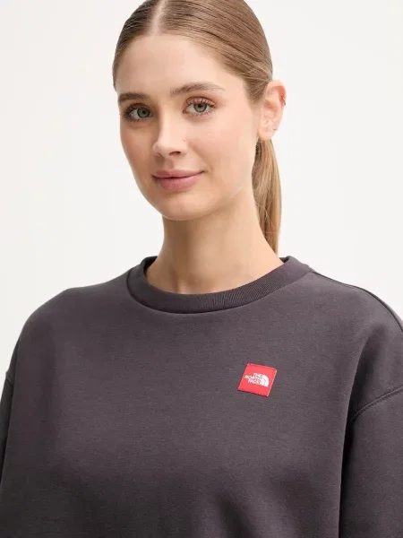 Кофта The North Face Redbox з аплікацією сірий