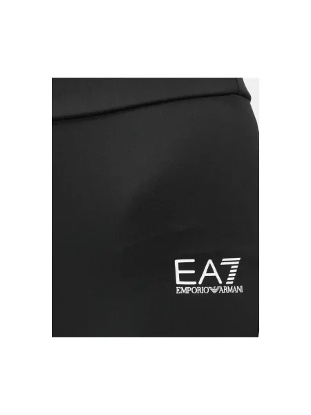 Kratke hlače Emporio Armani Ea7 visoki struk crna