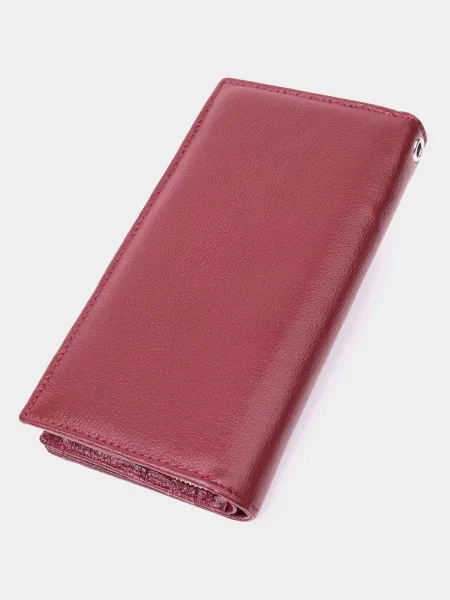 ST Leather Accessories Гаманець Шкіра бордовий