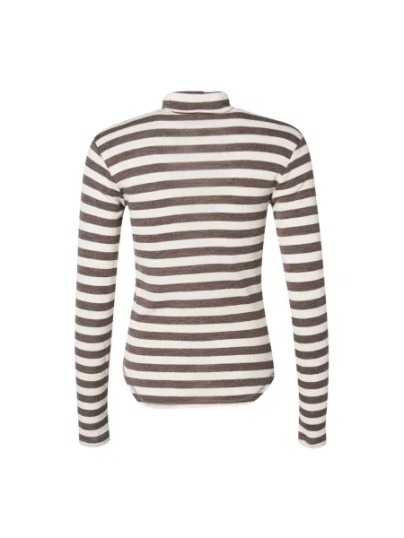 Sweter z golfem Lind brązowy