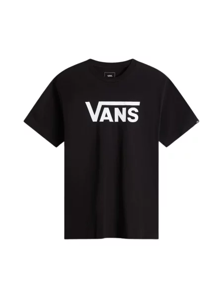 T-shirt Vans Classic z krótkim rękawem czarno-biały S biała
