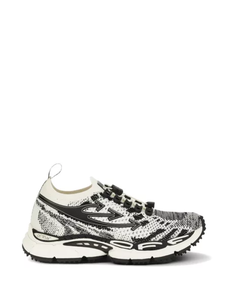 Pletené tenisky Off-white s autogramem bílé