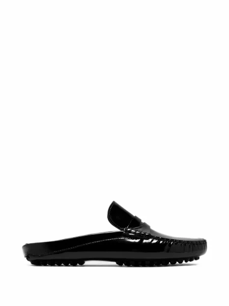 Chiloți Gimaguas din piele de lac slip-on negru