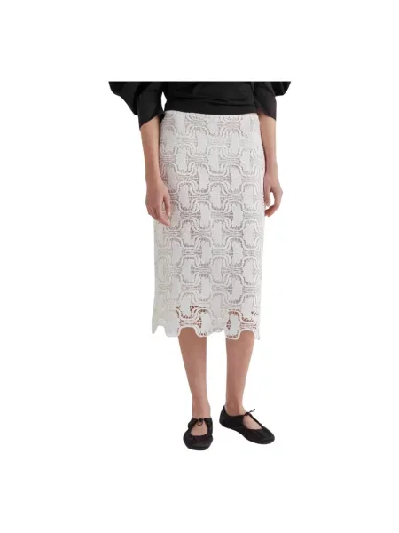 Spódnica midi Meimeij biała