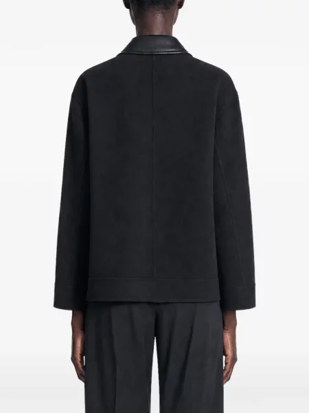 Geanta de piele Max Mara negru