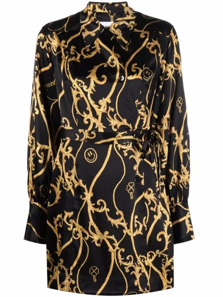 Rochie Ganni de mătase de costum negru