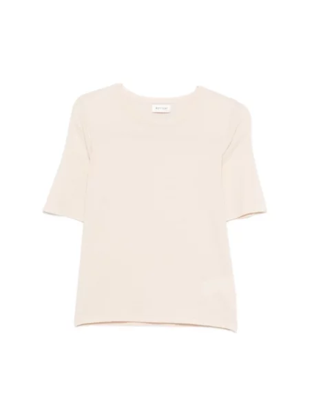 Sweter Soft Goat z krótkim rękawem biały
