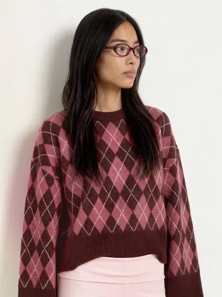 Neo Noir Sweter rot biały
