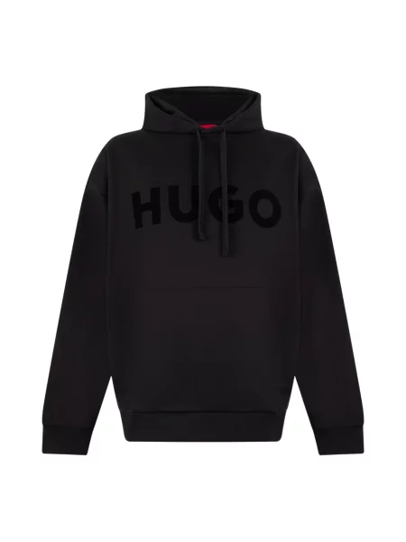 Bluza z kapturem Boss z kapturem czarna