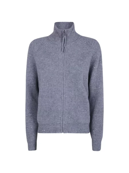 Pulover Seventy cu paiete gri