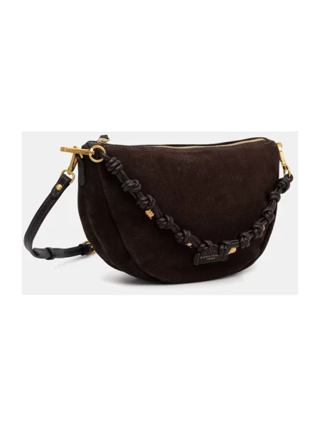Gianni Chiarini torebka crossbody zamszowa CLEO brązowa
