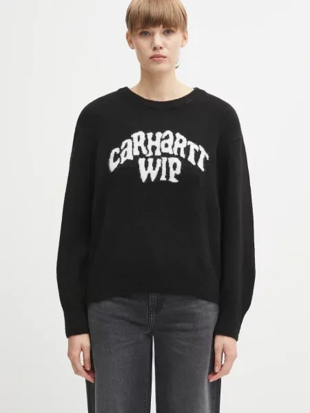 Carhartt WIP pulover din amestec de lână W Guide Club Sweater light negru