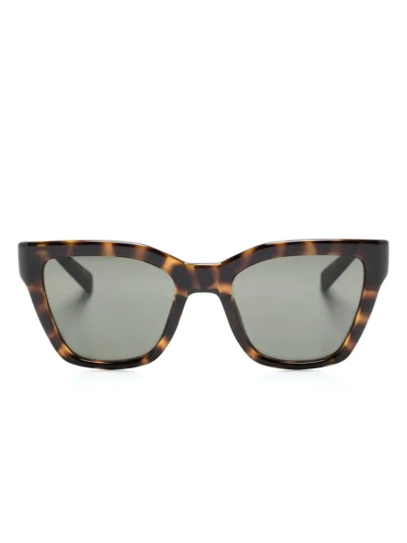 Ochelari de soare Saint Laurent Eyewear cu autograf maro