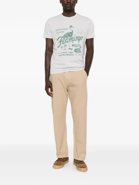 Tricou Bowery cu imagine violet