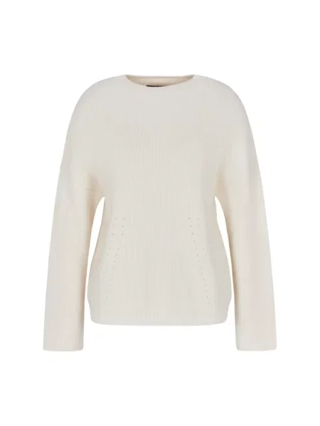 Sweter Armani Exchange z wysokim kołnierzem biały