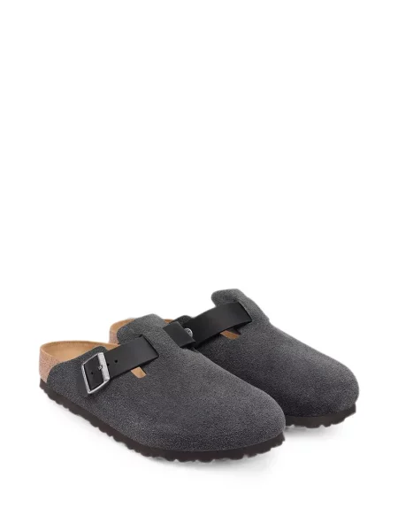Papuci tip mules Birkenstock gri