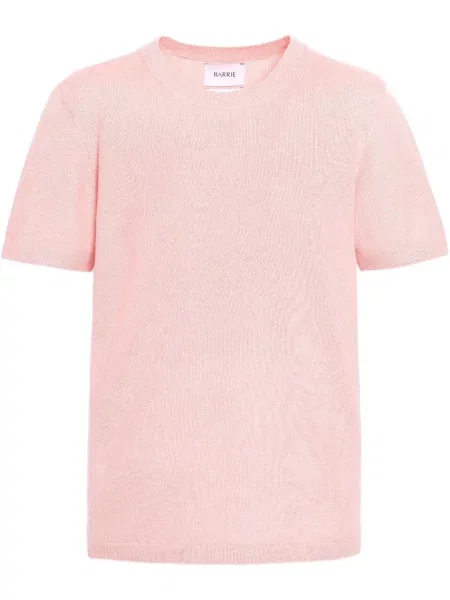 Dzianinowy krótki top Barrie różowy