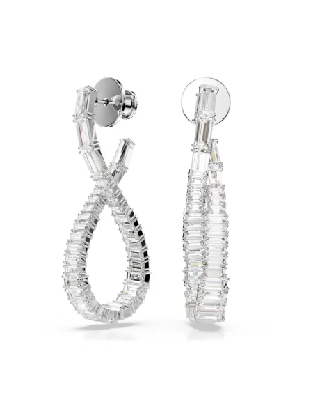 Kolczyki Swarovski szare