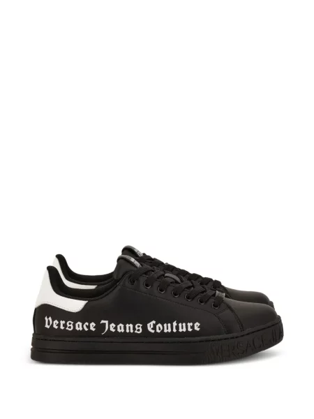 Sneakerși Versace Jeans Couture cu autograf negru