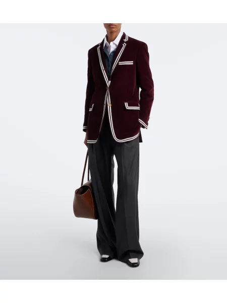 Sacou Thom Browne de catifea cord