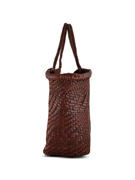 Geantă shopper Dragon Diffusion din piele maro