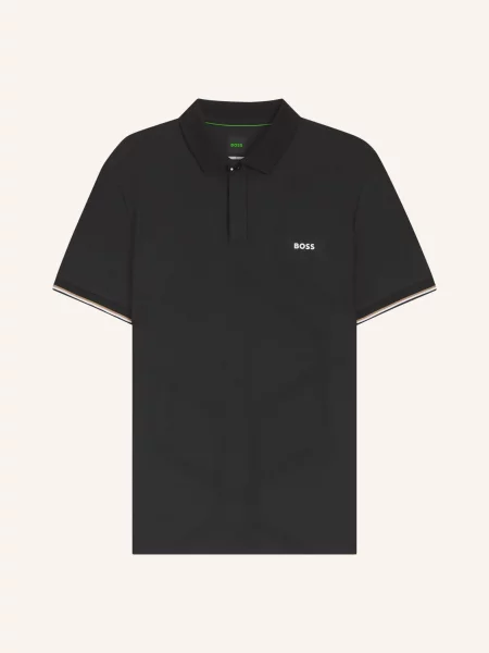 Boss Funkcjonalna Koszulka Polo Goc schwarz czarna