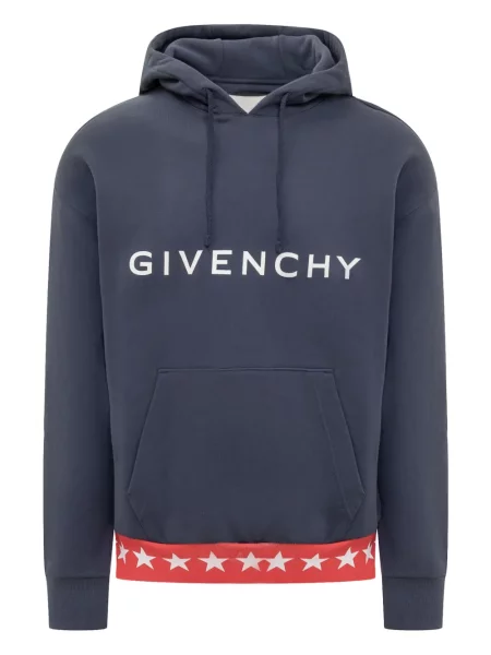 Hanorac cu glugă Givenchy cu imagine albastru