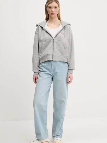 Кофта Dickies з капюшоном меланж сірий