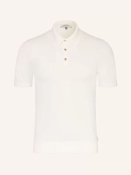 Distretto 12 Pletené Polo Tričko Carrara krémová