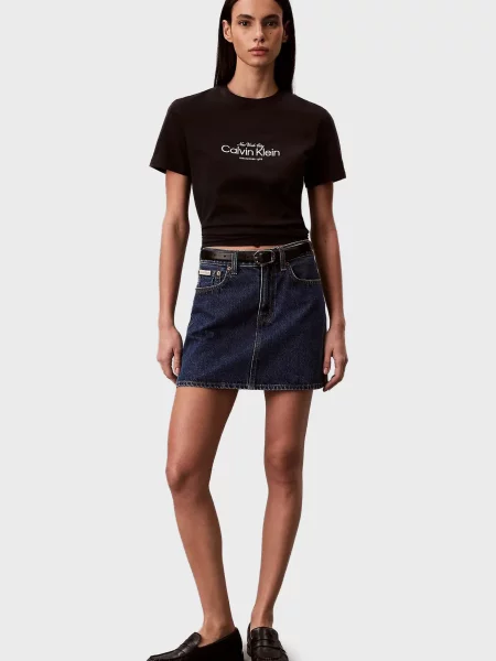 Класична футболка Calvin Klein Jeans чорна