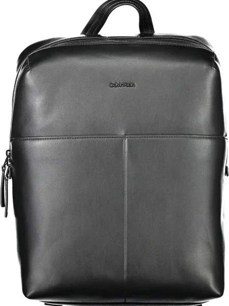 Lniana torba Calvin Klein czarna