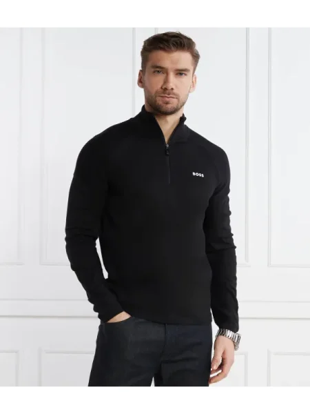 BOSS GREEN Pulover Perform-X_QZ negru