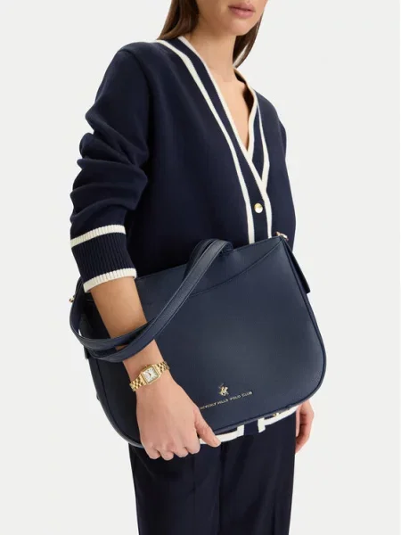 Beverly Hills Polo Club Ročna torba Mornarsko modra