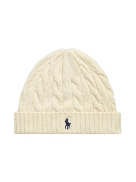 Czapka Polo Ralph Lauren z kaszmiru beżowa